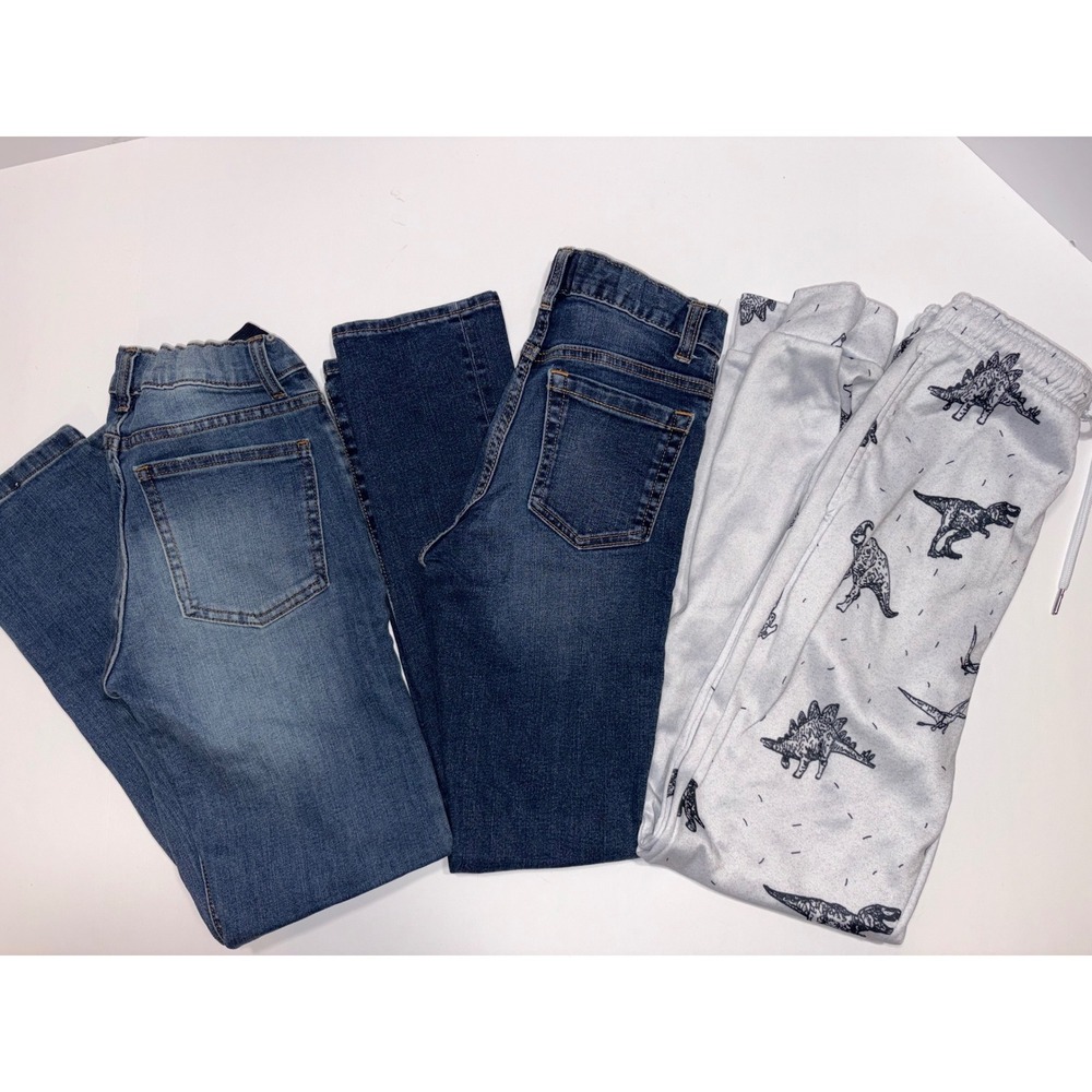 Kids Size 12 Wonder Nation Old Navy Jeans & Dinosaur Sweatpants‎ Med Bundle